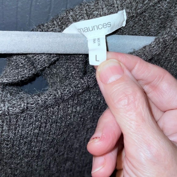 Maurice’s Colorblock Tie back Sweater - Picture 5 of 8